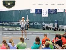 Tablet Screenshot of charlestontennisclub.com